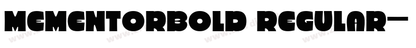MementorBold Regular字体转换